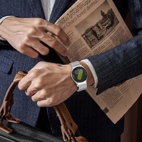 Milanese Metal Bands for Samsung Galaxy Watch 7 6 5 4 20mm Watch Band 03-Silver