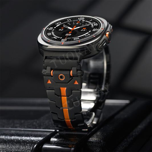 For Samsung Galaxy Watch 7 Ultra 47mm Stainless Steel Metal Band Strap Bracelet