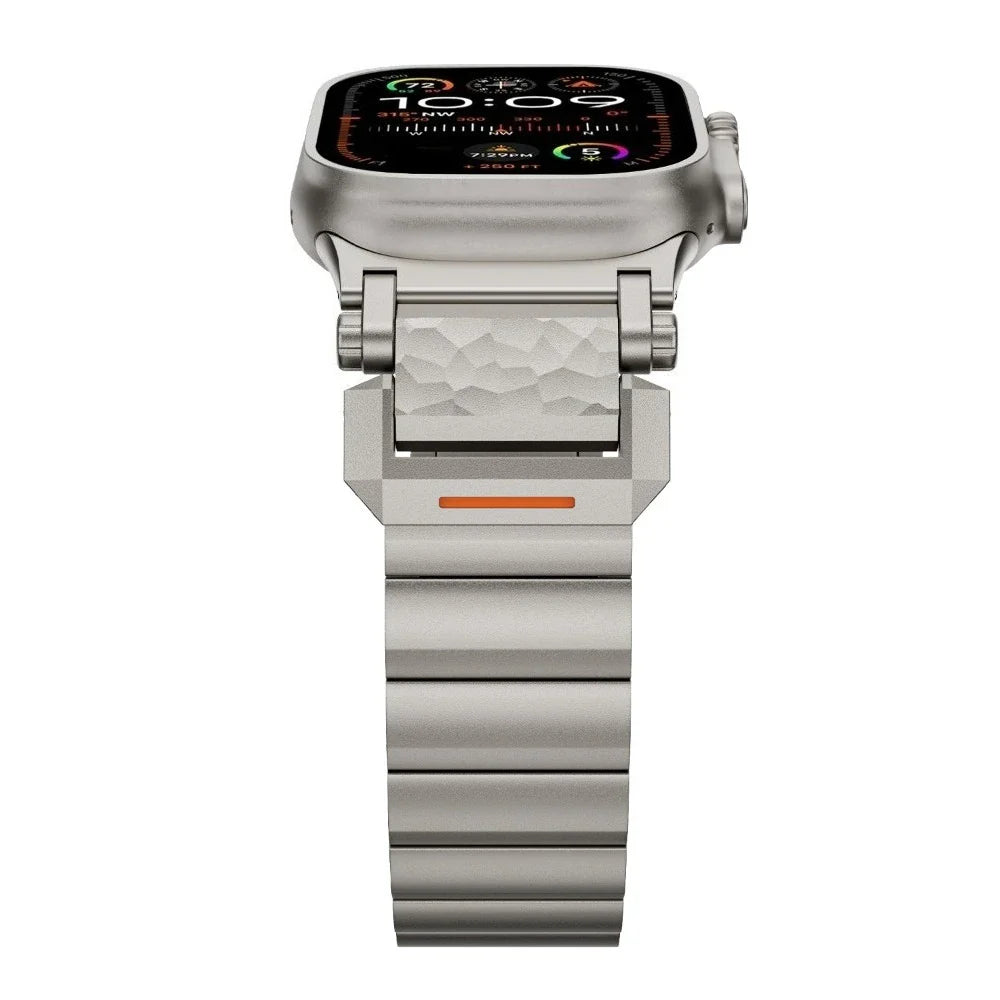 TitanEdge Titanium Band for Apple Watch Ultra 3-2 and Series 11-1 side view showcasing strength and elegance.